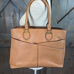 Steve Madden Caramel Brown Satchel/Crossbody